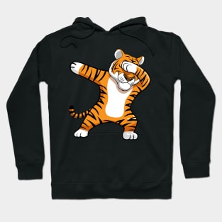 Dabbing Tiger Football Mascot Hoodie